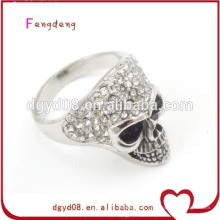 Stainless steel silver skull ring wholesale
